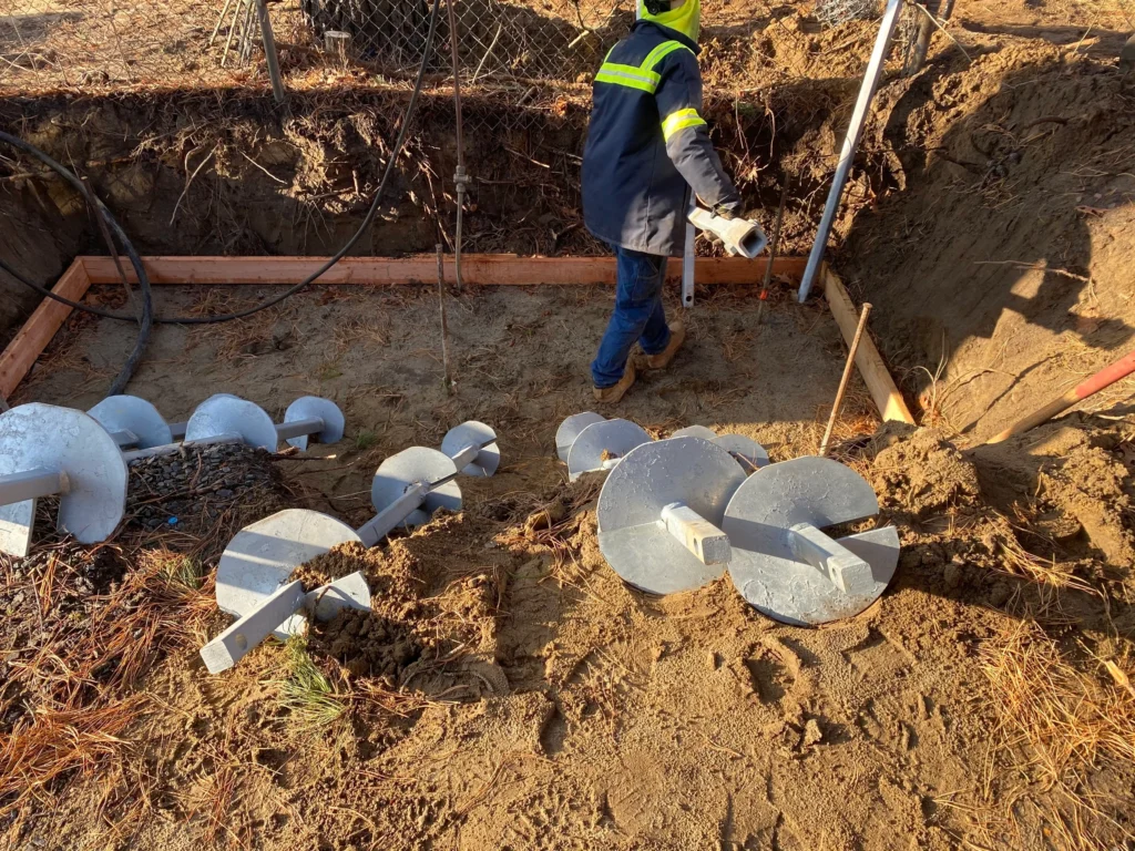 Helical Pier Installation in Whiteville, TN